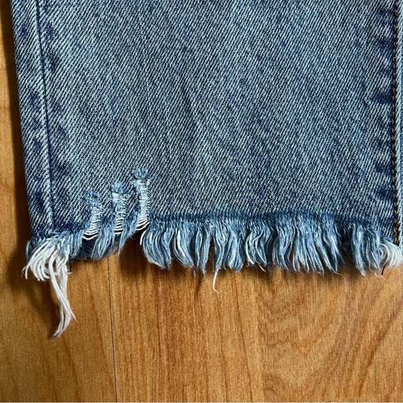 Levi's Classic Wedgie Blue Jeans with Brown Leather Patch sz 27 - Picture 5 of 11